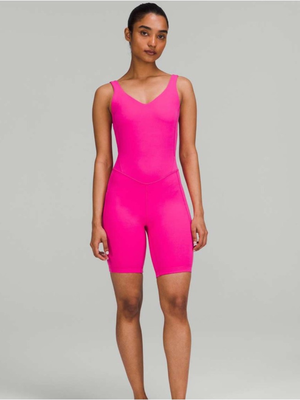 Lululemon Align Onesie 8" Sonic Pink Bodysuit